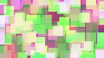Pastel rectangles and squares overlap with glitch effects forming vibrant abstract digital image composition. Vibrant Overlapping Rectangles and Squares in Pastel Colors with Glitch Effect abstract. - Powered by Adobe