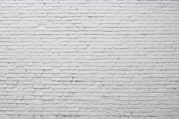 Rough white brick wall texture or background
