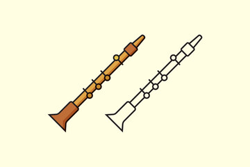 wind instrument vector icon