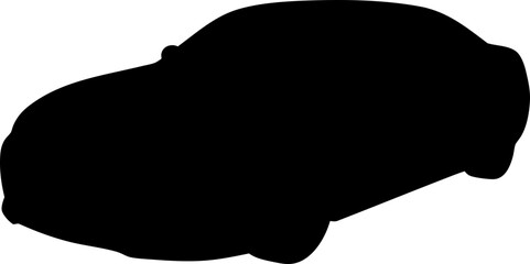 Sleek Modern Car Silhouette Representing Speed Style and Urban Freedom