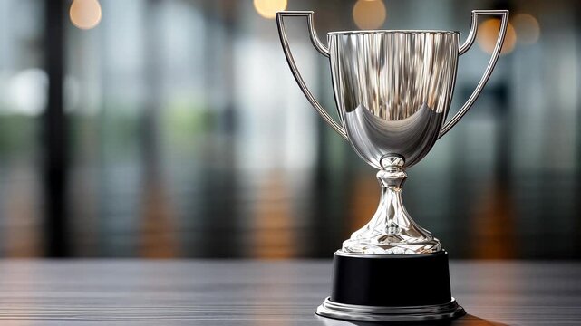 Award ceremony showcases impressive trophy for outstanding achievements in competitive events