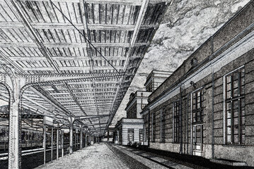 

ZBASZYN RAILWAY STATION - Historic and monumental building in the modernist style
