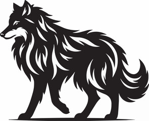 vector image of a dog