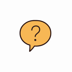 Question Mark in a Speech Bubble Icon