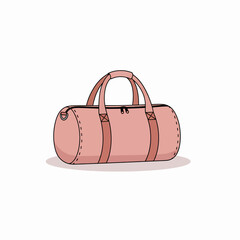 Stylish Pink Gym Duffel Bag for Fitness and Travel Essentials
