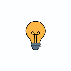 Simple icon of a light bulb, symbolizing innovation and ideas