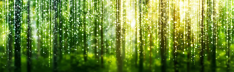 Background Image with Forest Green Elements for --style raw