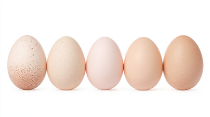 Eggs isolated on white background