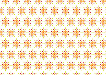 Abstract seamless pattern with decorative elements floral illustration