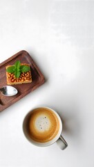 cup of coffee and cake