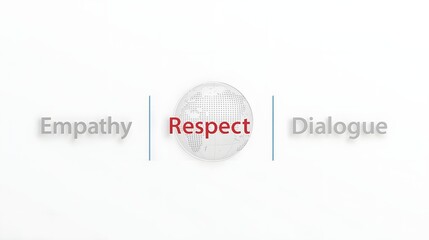 Red Icon with 'Respect' Text – 16 November Visual for Anti-Discrimination Messaging