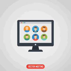 Online meeting on a computer screen with six participants.