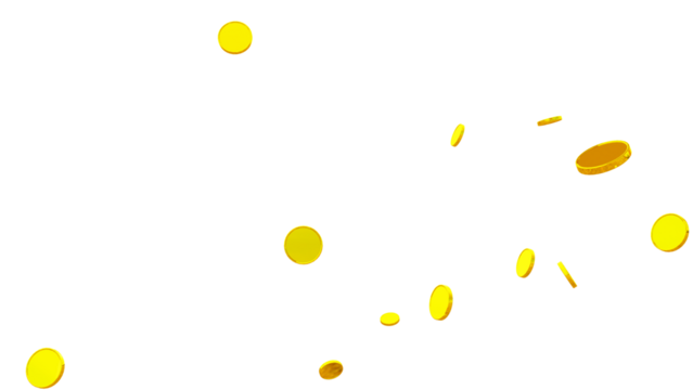 Shiny Gold Coin PNG – Realistic Isolated Coin on Transparent Background Perfect for Graphic Design, Compositing, and Digital Artwork