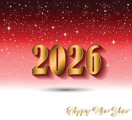 2026 Happy New Year background.
