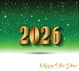 2026 Happy New Year background.