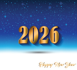 2026 Happy New Year background.