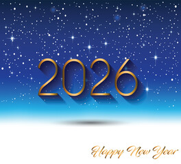 2026 Happy New Year background.
