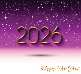 2026 Happy New Year background.