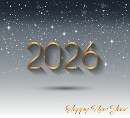 2026 Happy New Year background.
