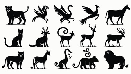 vector animal silhouette