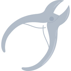 Silver Plier Tool With Transparent Background Used For Cutting Or Gripping Objects Isolated On White