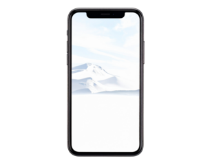 smart phone with blank screen