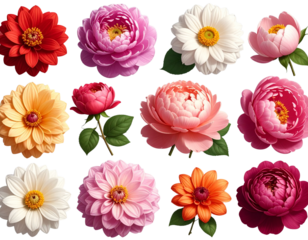 seamless pattern with pink flowers