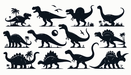 vector dinosaur silhouette