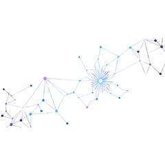 Stunning network connection graphic representing digital connectivity and modern technology solutions for business success in a globalized world