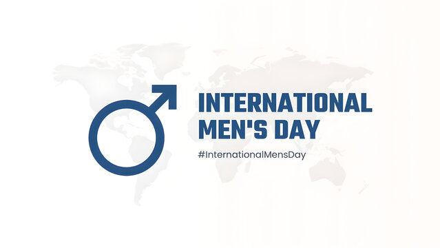 International Men's Day blue gender icon global male health celebration art - Powered by Adobe