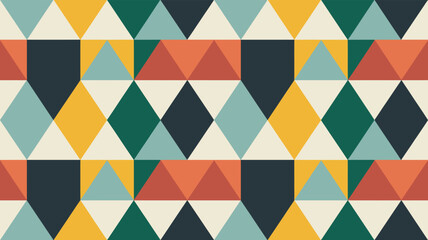 Vibrant Triangle Pattern Backdrop with Bold Colors Geometric for Dynamic Designs