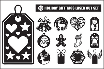 Festive holiday gift tags for creative gifting