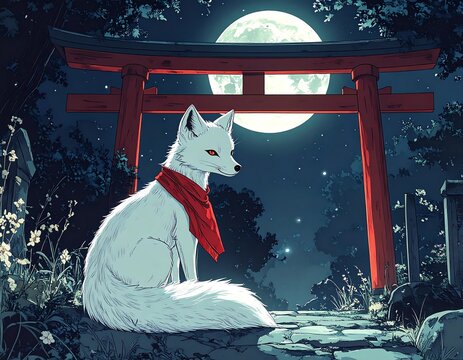 白狐 Images – Browse 512 Stock Photos, Vectors, and Video | Adobe