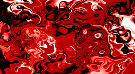Red Abstract liquify,liquid background Gradient Color Blur Abstract Art	 design with swirling color illustration