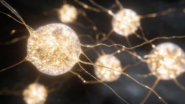 Futuristic biological visualization of transparent cellular membranes interlaced with delicate filamentous strands, highlighting nanobiology, genetic sequencing research, and medical innovation in