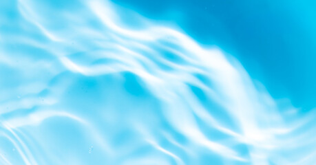 Obraz premium Macro blue water wave texture,Banner of Blue Abstract water background texture with ripples and waves.