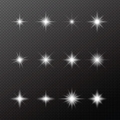 Snowy background with falling snowflakes