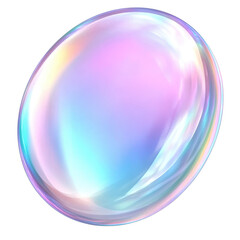 holographic sphere on white background.