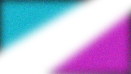 Teal and magenta colors separated by a bright white diagonal fade.