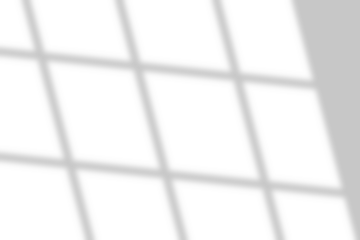 transparent window shadow overlay effect. Blurred shadow falling on white background. Isolated silhouette shade from window and light. Mockup template of shadow for backdrop, product presentation, PNG