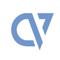 Alphabet Letters CV or VC Modern Logo