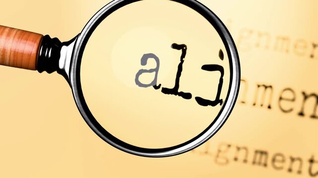 Alignment under close examination. Focusing on Alignment, analyzing it, taking a closer look. Concentrating on Alignment, reviewing it, searching for answers