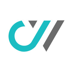 Alphabet Letters CV or VC Modern Logo