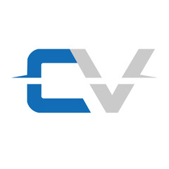 Alphabet Letters CV or VC Modern Logo
