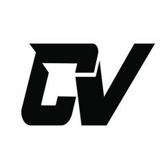 Alphabet Letters CV or VC Modern Logo
