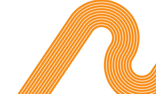 Vector layout template design for run, championship or any sports event. Poster design with abstract running track on stadium with lane. Vector