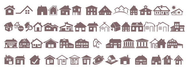 Art Collection of home icons and logos