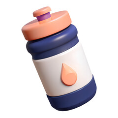 A 3d water bottle or sports bottle.