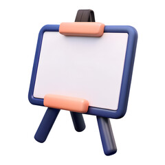 3d whiteboard easel