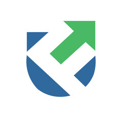 Alphabet Letters CV or VC Modern Logo